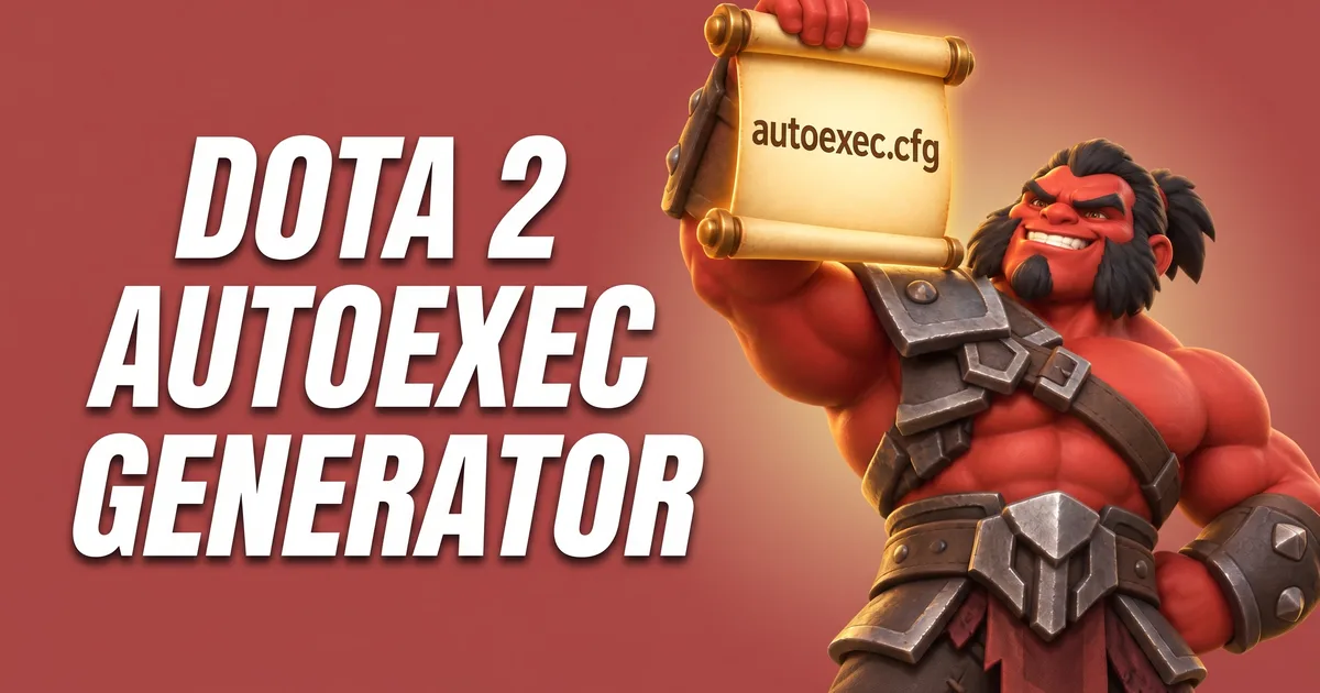 Dota 2 Autoexec.cfg Generator