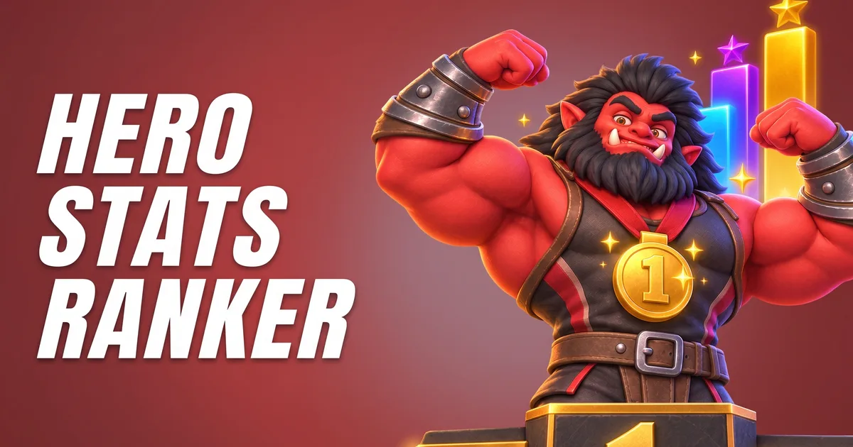 Dota 2 Hero Stats Ranker
