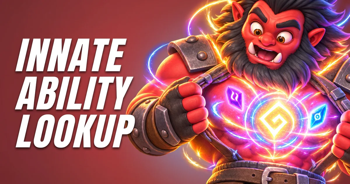 Axe ripping open his straps to show a glowing rune on his chest, title image of the Dota 2 Innate Ability Lookup Tool