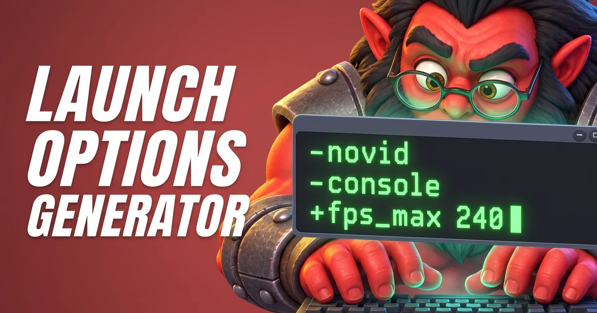 Dota 2 Launch Options Generator