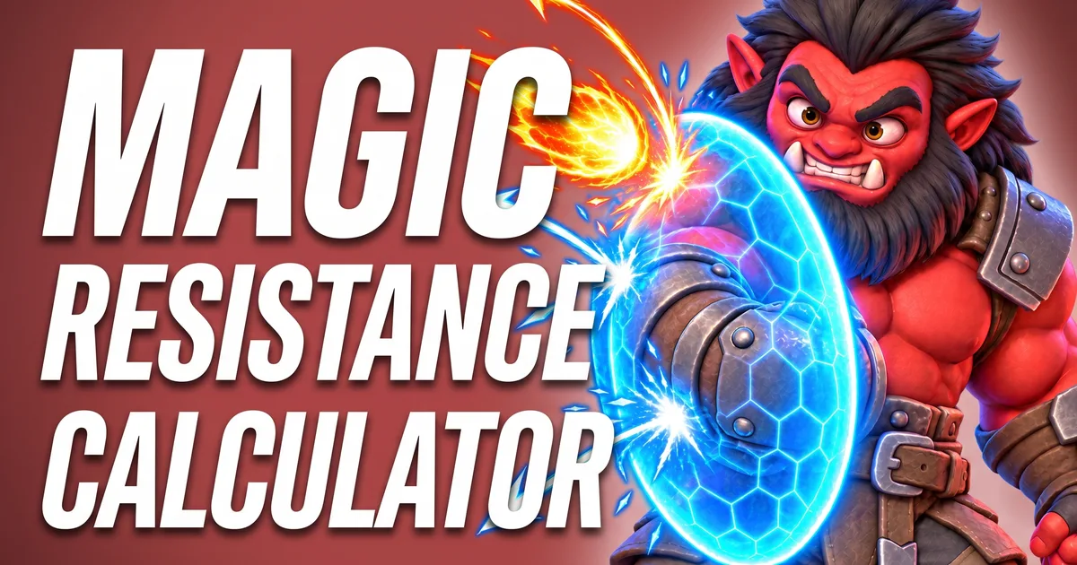 Dota 2 Magic Resistance Calculator